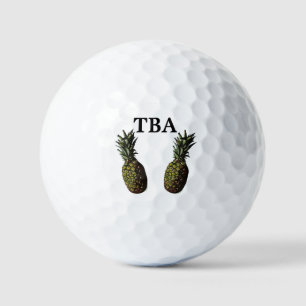 Pineapple Golf Balls - Optional Personalization