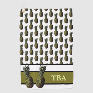 Pineapple Golf Towel - Personalized Monogram