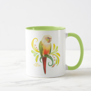 Pineapple Green Cheek Conure Mug