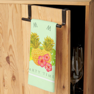 Pineapple Green Kitchen Towel