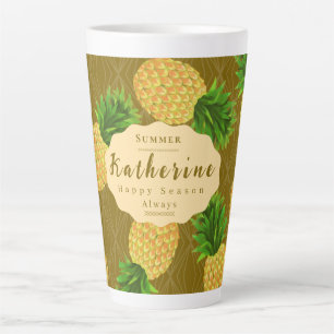 Pineapple Green Latte Mug