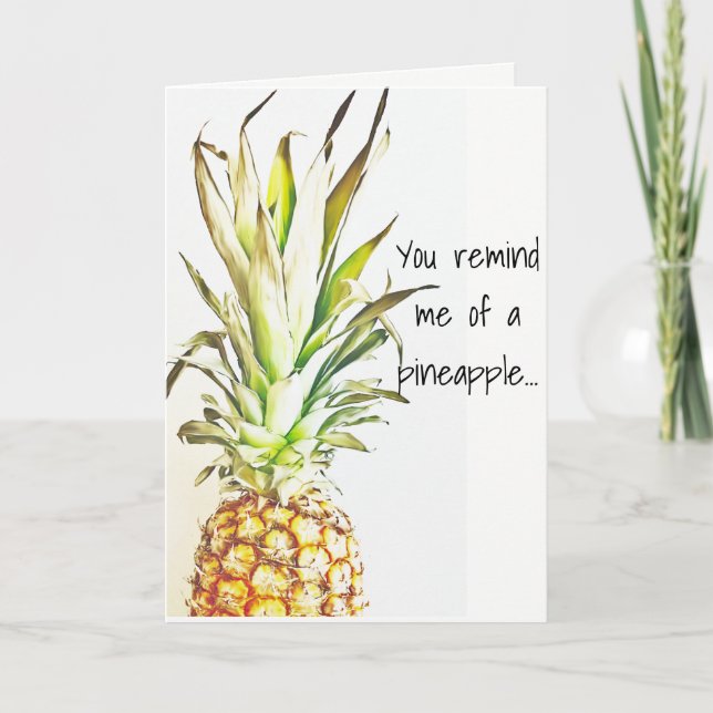 Pineapple Greeting Card (Front)