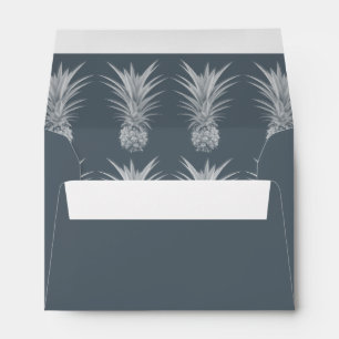 Pineapple Grey Specialty Return Address Envelope