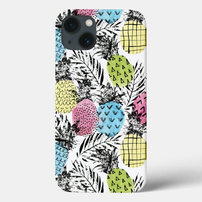 Pineapple Grunge Palms Case-Mate iPhone Case (Back)