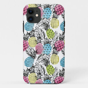 Pineapple Grunge Palms iPhone 11 Case