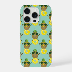 Pineapple Guy rolling on a Pineapple Ring iPhone 15 Pro Case