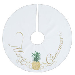 Pineapple Hospitality Christmas Brushed Polyester Tree Skirt