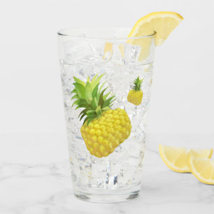Pineapple Illustration Glass