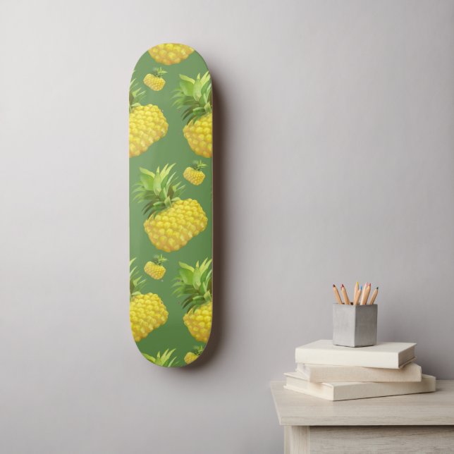 Pineapple Illustration Skateboard (Wall Art)
