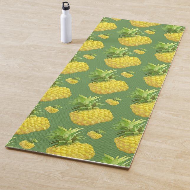 Pineapple Illustration Yoga Mat (In Situ)