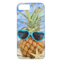 pineapple in sunglasses