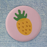 Pineapple IVF | Cute Pink Infertility Awareness 2 Inch Round Button<br><div class="desc">Beautiful super cute pineapple design graphic badge on a dusky pink background to grow awareness for infertility issues and support those going through fertility treatments such as IVF, ICSI, IUI. Women all over the world have clung to the sunny colorful fruit as an emblem of their fertility journey - a...</div>