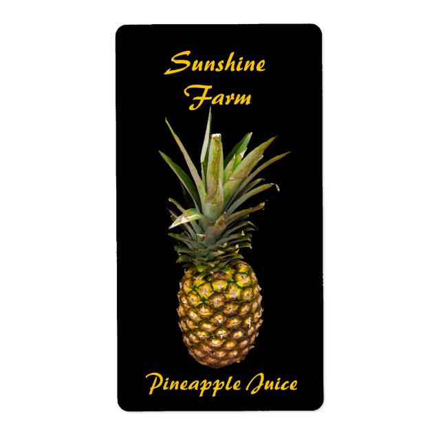 Pineapple Juice Labels (Front)