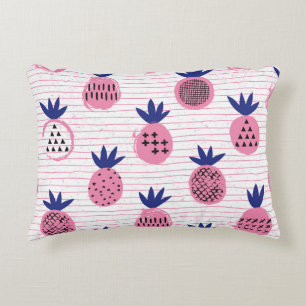 Pineapple kid design, vintage pattern. accent pillow