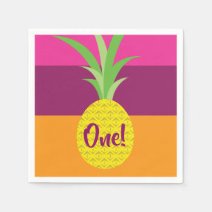 Pineapple Kid's Birthday Party Napkin