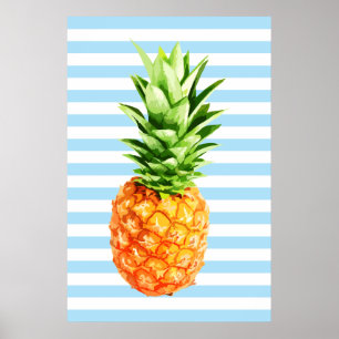Pineapple, kitchen poster, summer poster