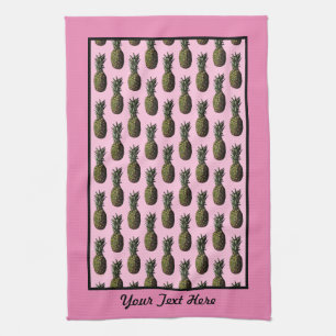 Pineapple Kitchen Towel - Optional Personalization