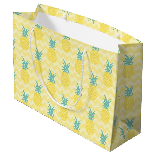 Pineapple Large Gift Bag (Back Angled)