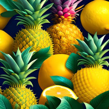 Pineapple-Lemon Drink Coasters