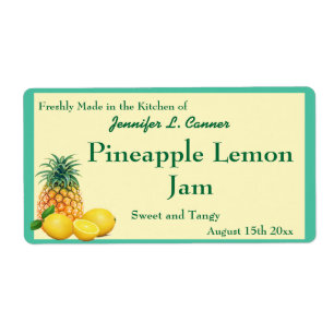 Pineapple Lemon Jam Preserves Canning Jar