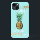Pineapple Life Quote iPhone 13 Case<br><div class="desc">Pineapple Life Quote Artist: Studio W | 156571D</div>