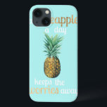 Pineapple Life Quote iPhone 13 Case<br><div class="desc">Pineapple Life Quote Artist: Studio W | 156571D</div>