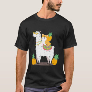 Pineapple Llama Corgi Cool Cute Birthday Idea Out T-Shirt