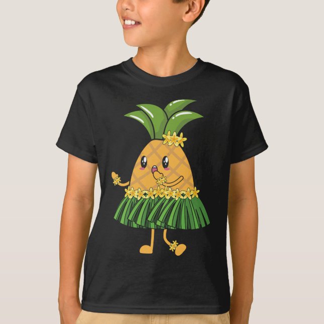 Pineapple Lover Hello Summer Vacation Tropical Fru T-Shirt (Front)