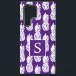 Pineapple lover pattern purple samsung galaxy case<br><div class="desc">Pineapple lover pattern purple Samsung Galaxy S22 Ultra Case. Cool android phone cover.</div>