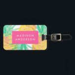 Pineapple Luggage Tag<br><div class="desc">Travel in style with a custom design luggage tag! Modern and stylish tags will dress up your luggage and make it easy to quickly identity your luggage in baggage claim.</div>