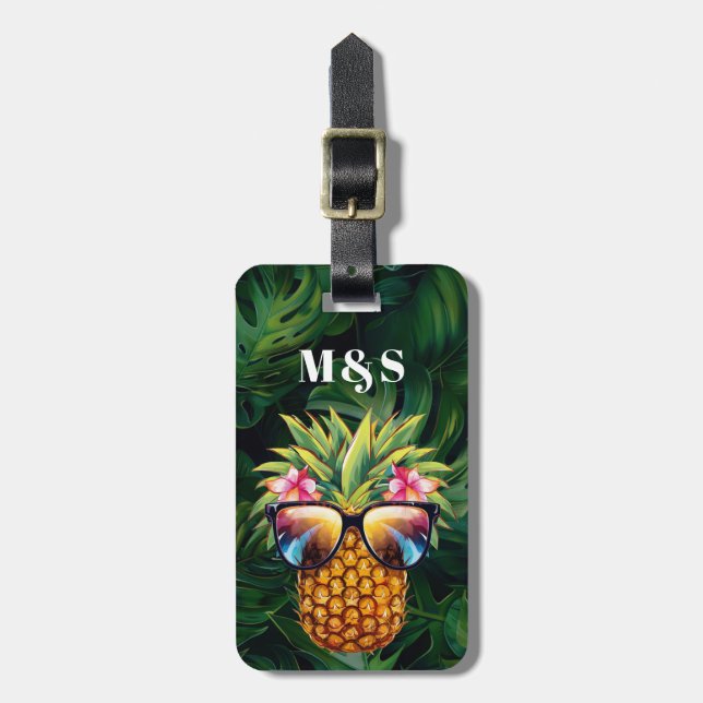 Pineapple Luggage Tags (Front Vertical)