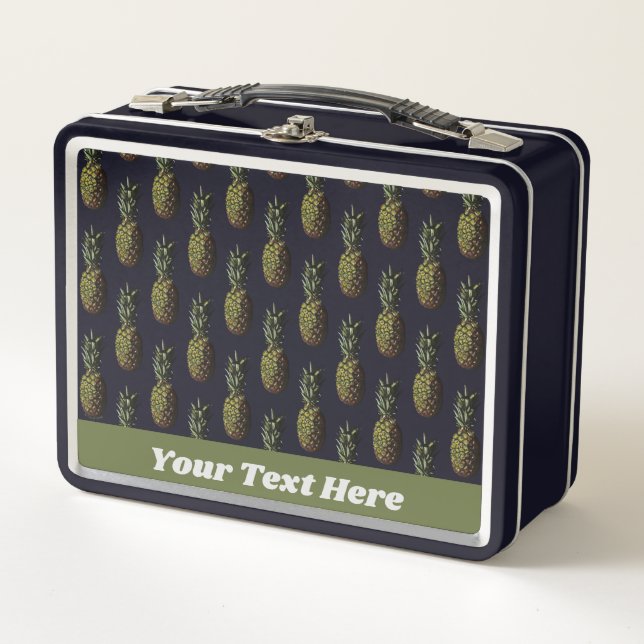 Pineapple Lunch Box - Optional Personalization (Front)
