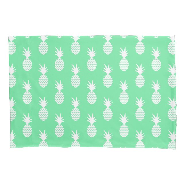 Pineapple Mint Pattern Pillowcase (Front-Left)
