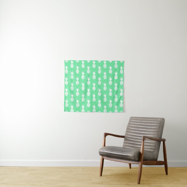 Pineapple Mint Pattern Tapestry (In Situ (Horizontal))