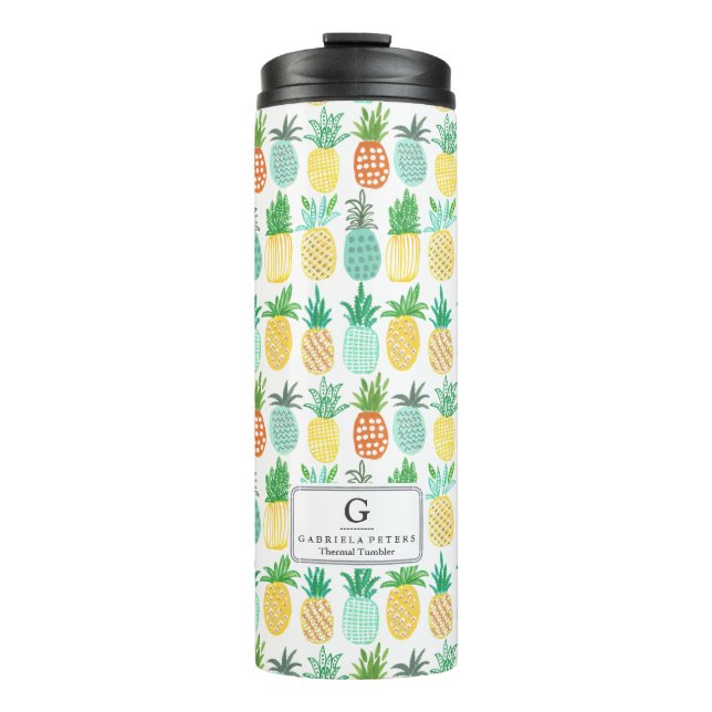 Pineapple Monogram | Thermal Tumbler (Front)