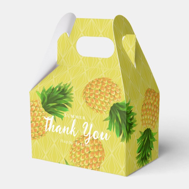 Pineapple Mustard Favour Box (Front Side)