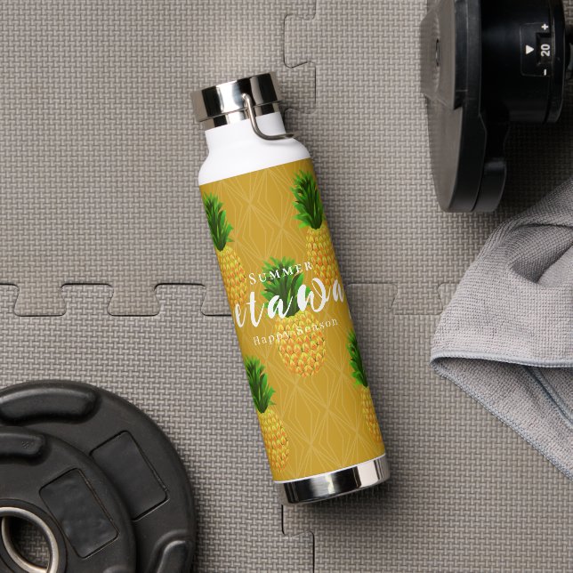 Pineapple Mustard Water Bottle (Gym)