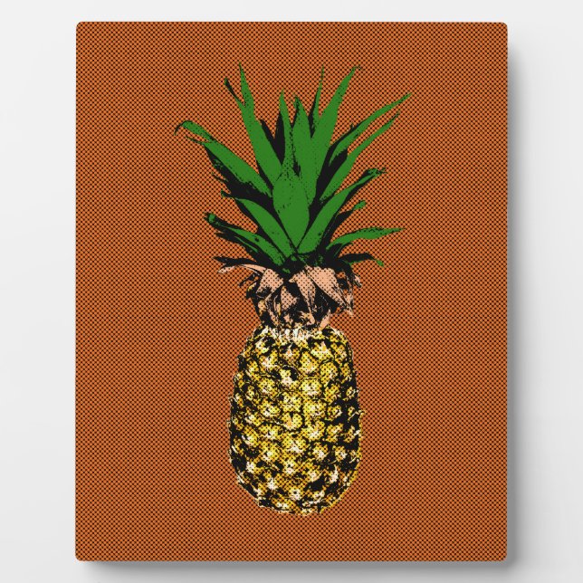 Pineapple Newsprint Plaque (Front)