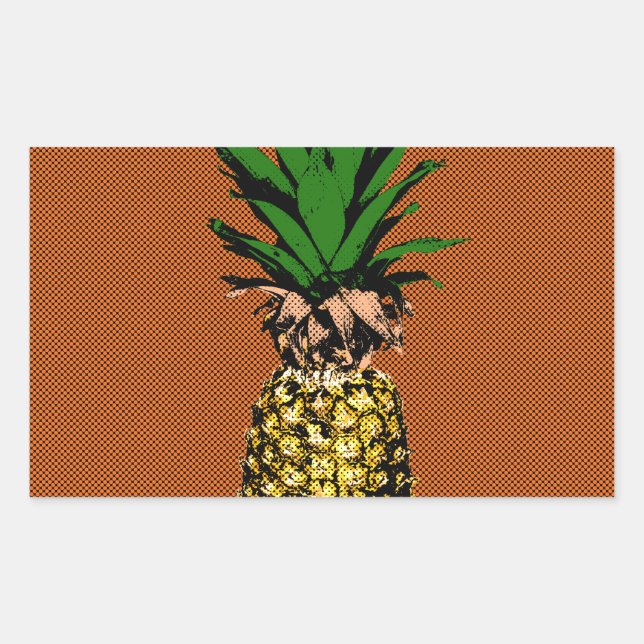 Pineapple Newsprint Sticker (Front)