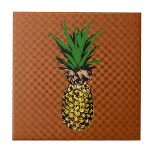 Pineapple Newsprint Tile