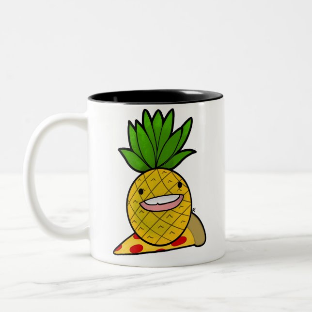 Pineapple on Pizza Mug (Left)