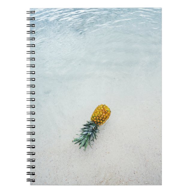 Pineapple on seashore notebook (Front)