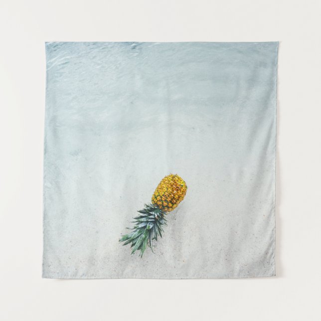 Pineapple on seashore tapestry (Front)