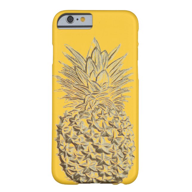 Pineapple on Yellow Gold Case-Mate iPhone Case (Back)