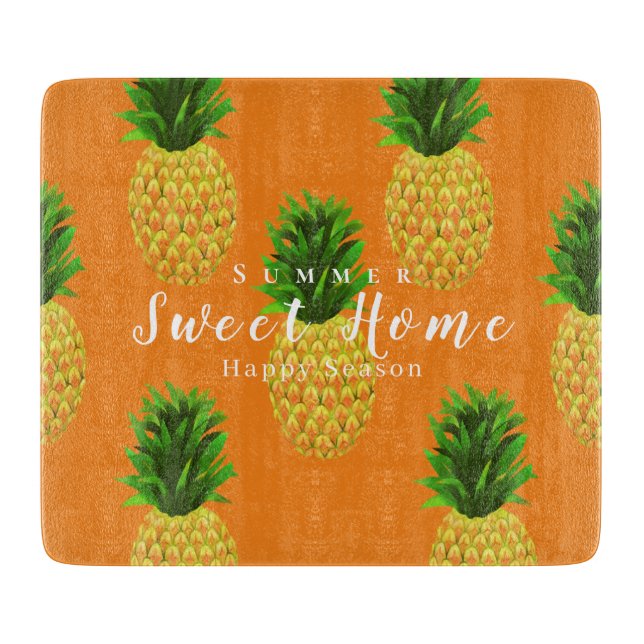 Pineapple Orange Cutting Board (Front)