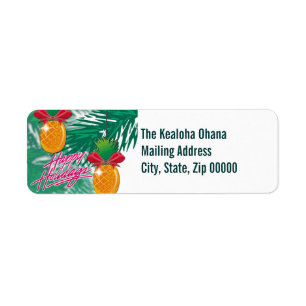 pineapple orn ~ mailing label