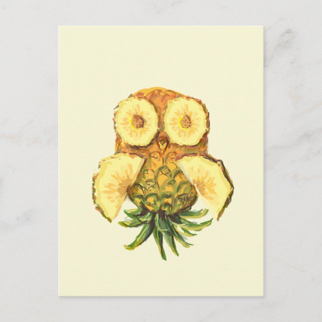 Pineapple owl postcard (Front)