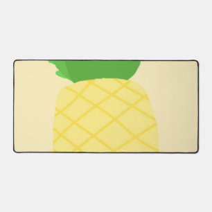 pineapple painting art desk mat