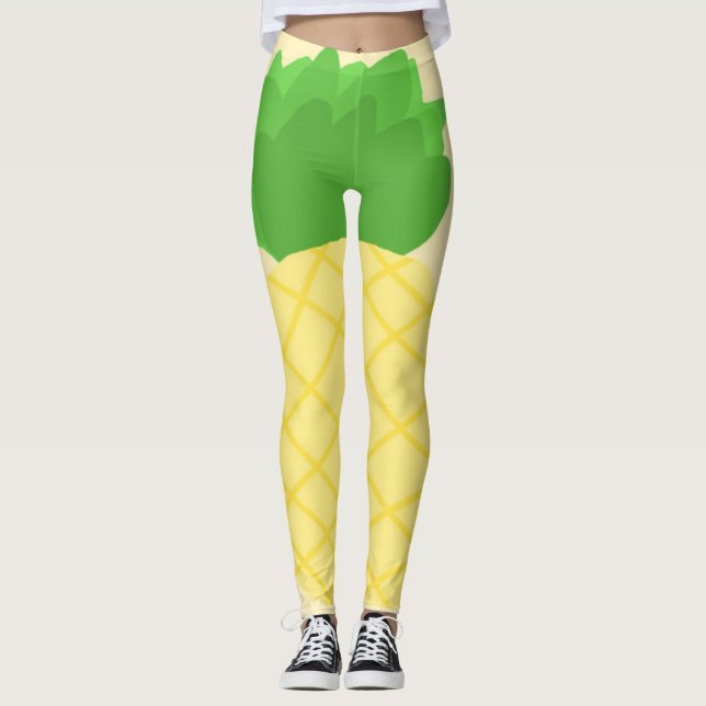 pineapple painting art leggings (Front)