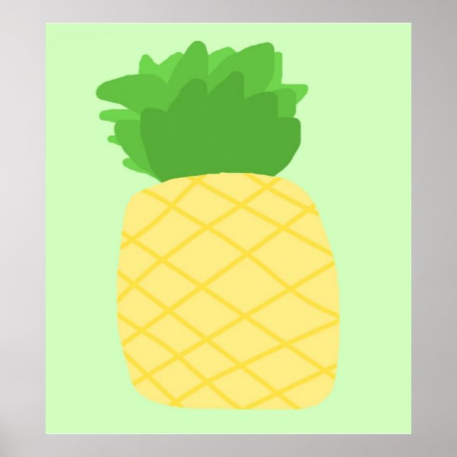 pineapple painting art poster (Front)